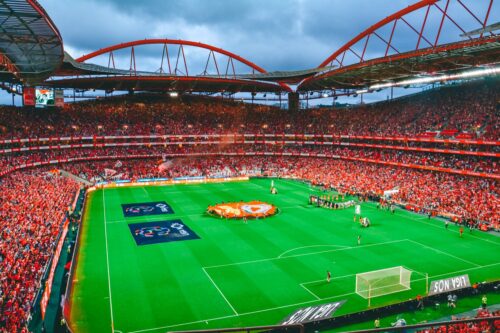 Estádio da Luz, Benfica Lizbona, Portugalia - Fusbal Sztand