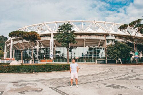 Stadio Olimpico, Rzym, Włochy - Fusbal Sztand - blog bele kaj
