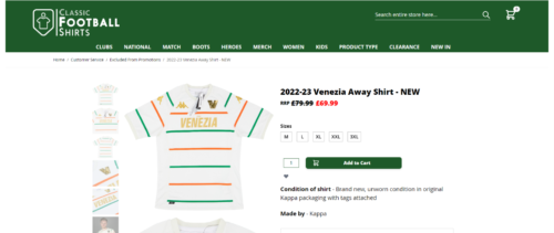 Koszulki piłkarskie na Classic Football Shirts - promocje, okazje, wyprzedaże, kody rabatowe - Fusbal Sztand