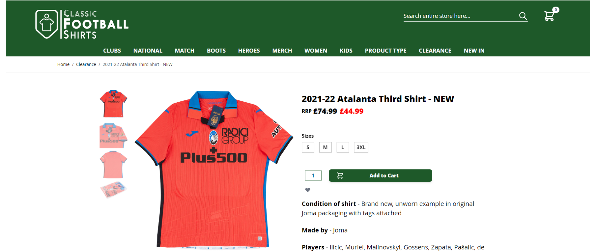 Koszulki piłkarskie na Classic Football Shirts - promocje, okazje, wyprzedaże, kody rabatowe - Fusbal Sztand